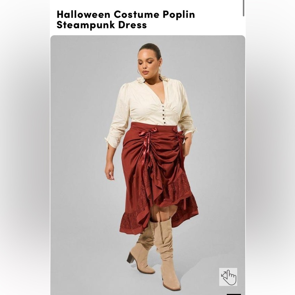 Torrid Halloween Costume Poplin Steampunk Cosplay Dress BNWT Size 2
